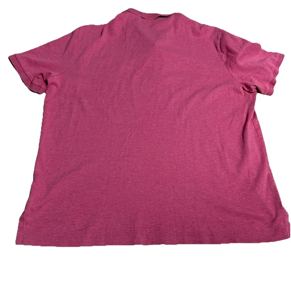 Polo Ralph Lauren Polo‎ Shirt Mens L Classic Fit Short Sleeve Pink Blue Pony